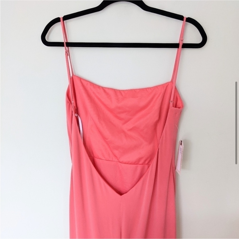 Katie May Great Kate Gown Coral Orange Pink Slinky - Picture 6 of 6